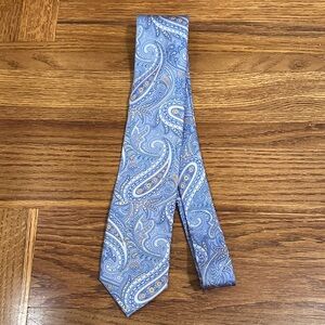 Michael Kors Blue Paisley Silk Tie